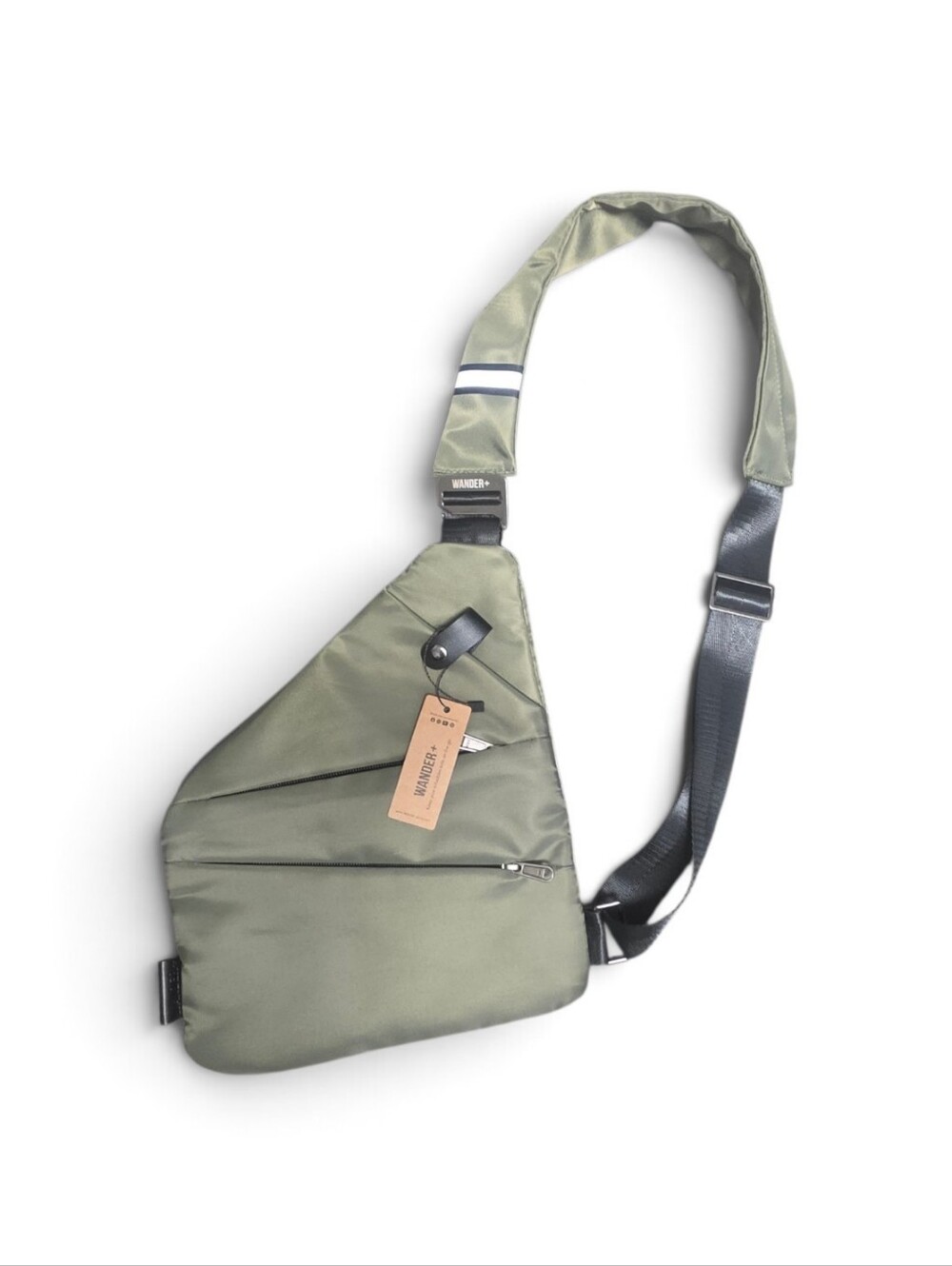 Wander Olive Green Crossbody Sling Bag
